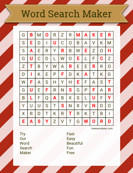 Word Search Maker